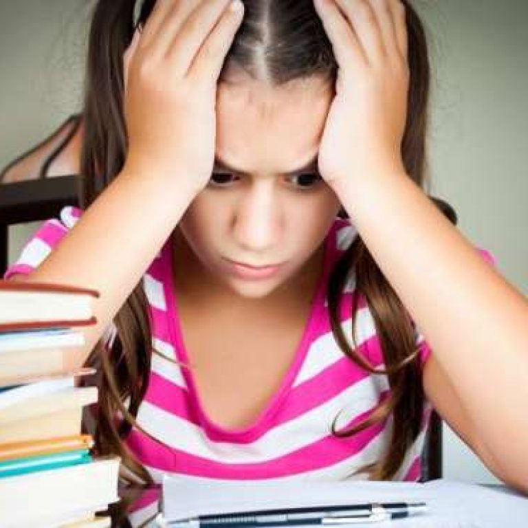 stresli bir öğrenci